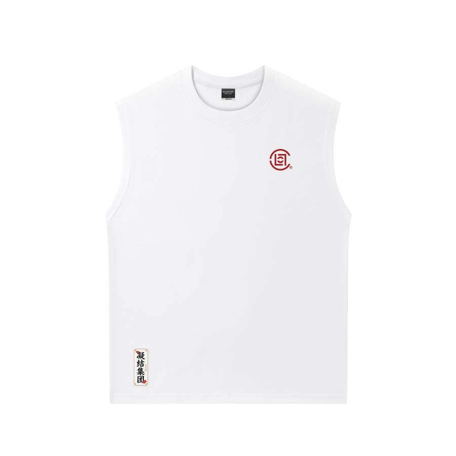 CLOT Tank Tops Unisex Crew Neck Thin Straight Fit