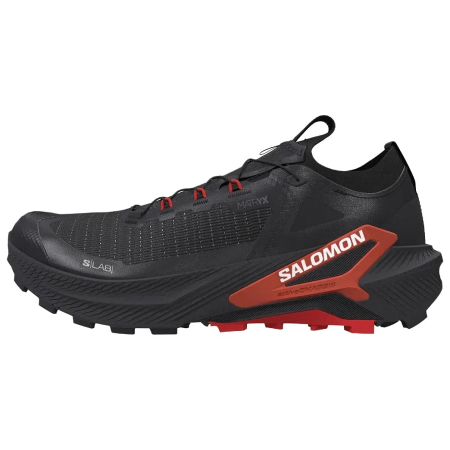 SALOMON S/LAB GENESIS 2 Trail Running Shoes Unisex Low Top Iron Gray/Black/Fire Red