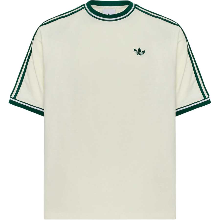 Adidas Originals T Shirts Men's Jade White Crew Neck Moderate