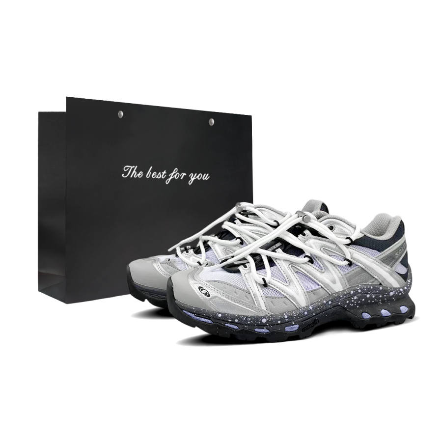 SALOMON XT Quest Running Shoes Unisex Low Top Purple, Silver