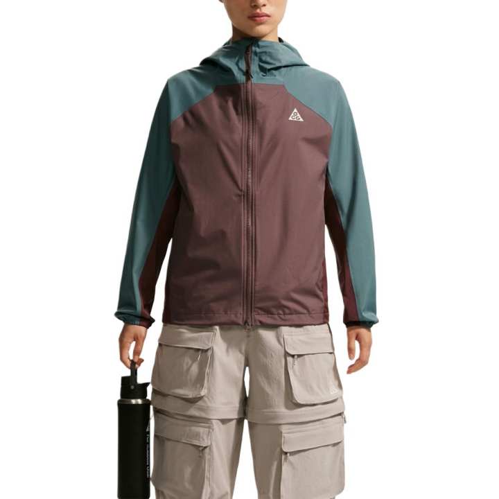 Nike Nike Jackets Women's Tan/Turquoise Hooded Non Detachable Moderate