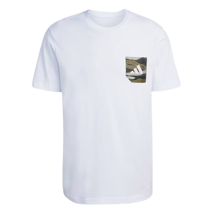 Adidas Adidas T Shirts Men's White Crew Neck Moderate