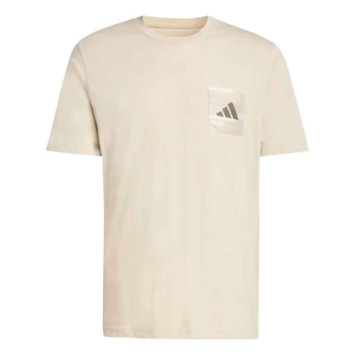 Adidas Adidas T Shirts Men's Light Umber Crew Neck Moderate