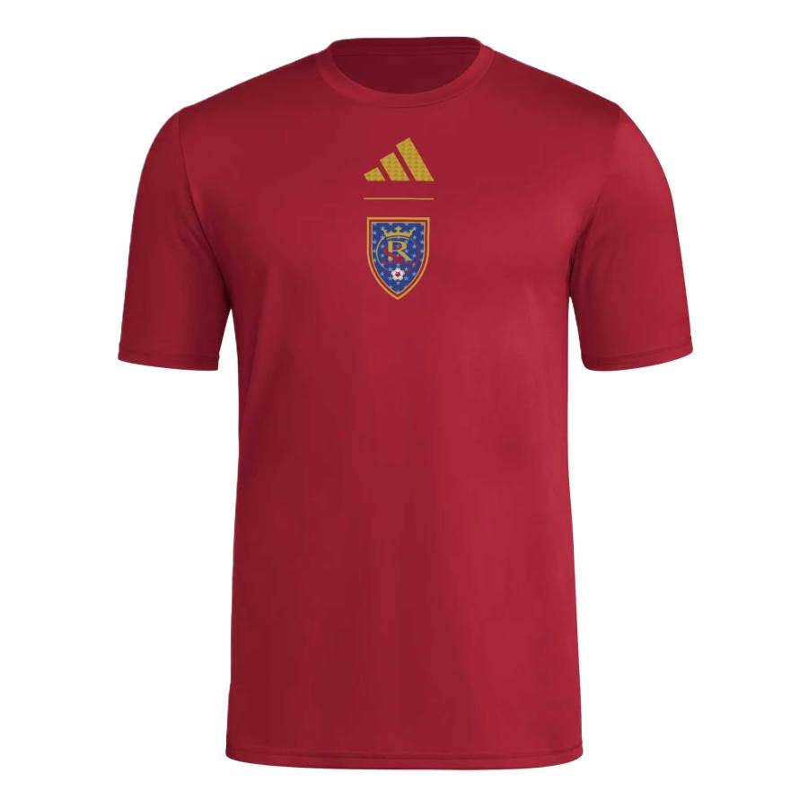 Adidas Adidas T Shirts Men's Victory Team Red/Mls Rsl Rl2 Crew Neck Moderate