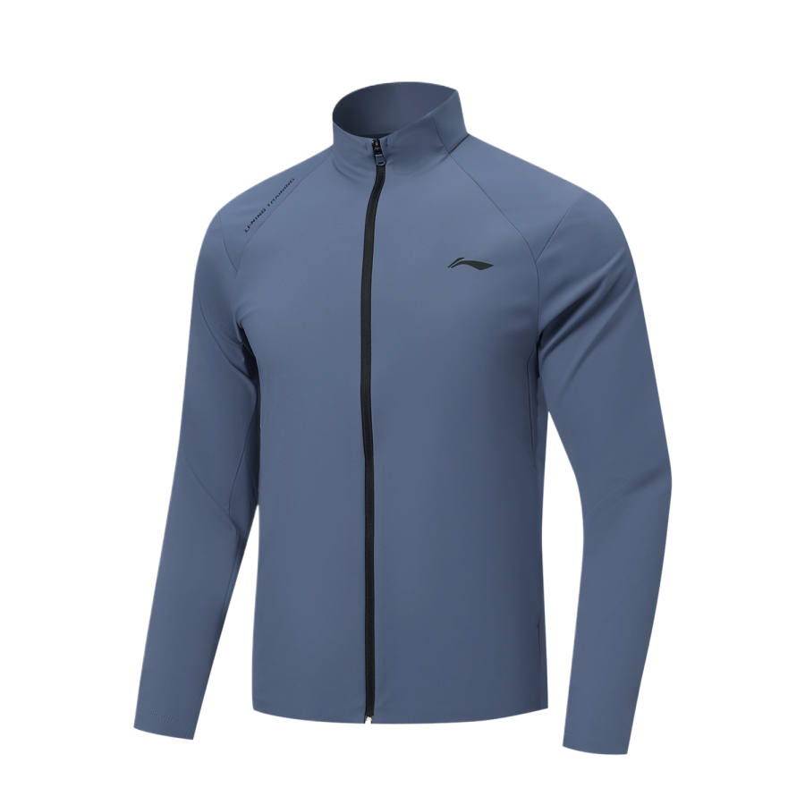 Li-Ning Li Ning Jackets Men's Gray Indigo Stand Collar Moderate