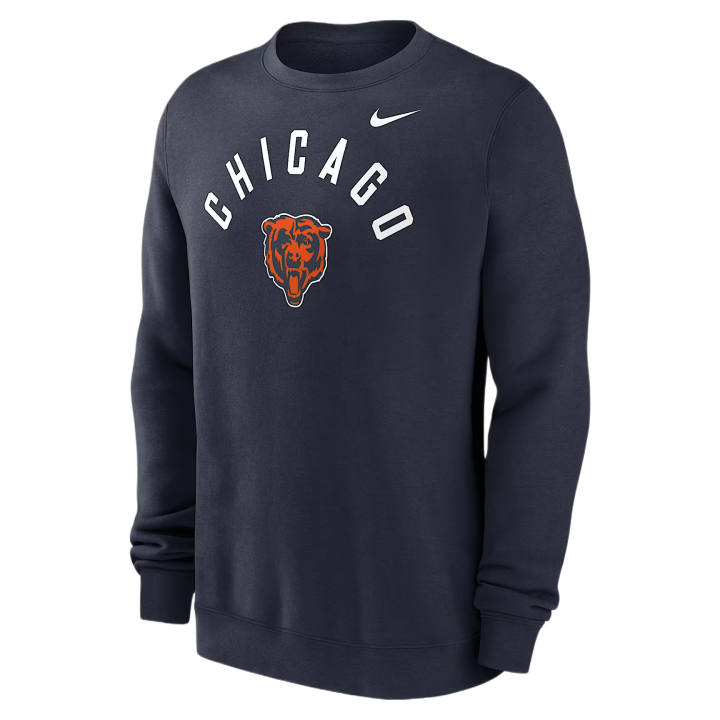 Nike Nike NFL Sweatshirts Men's Marine Blue Crew Neck Moderate