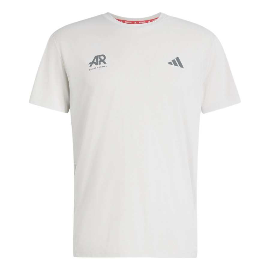 Adidas Adidas Running T Shirts Men's Light Gray Crew Neck Moderate