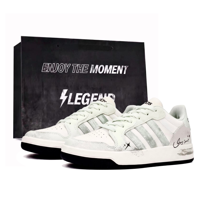 Adidas Adidas ENTRAP Skateboard Shoes Unisex Low Top Gray Green