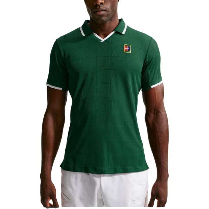 Nike Nike Court Slam Tennis Tops Men's Green Moderate
