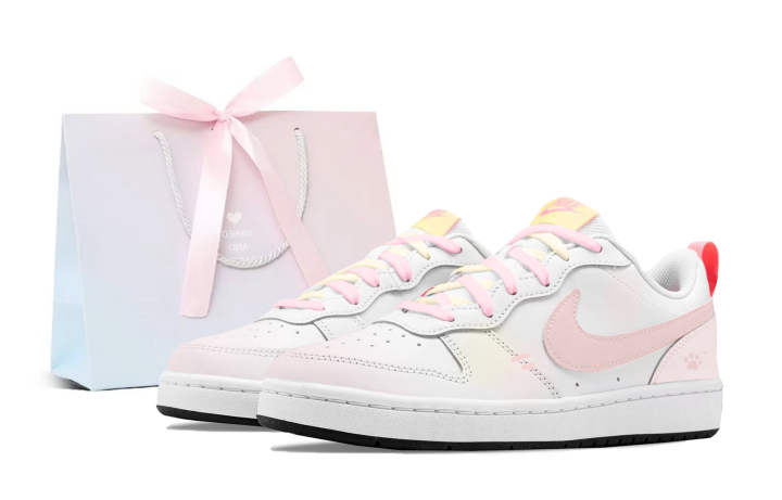 Nike Nike Court Borough 2 Skateboard Shoes Women's Low Top Pink, White