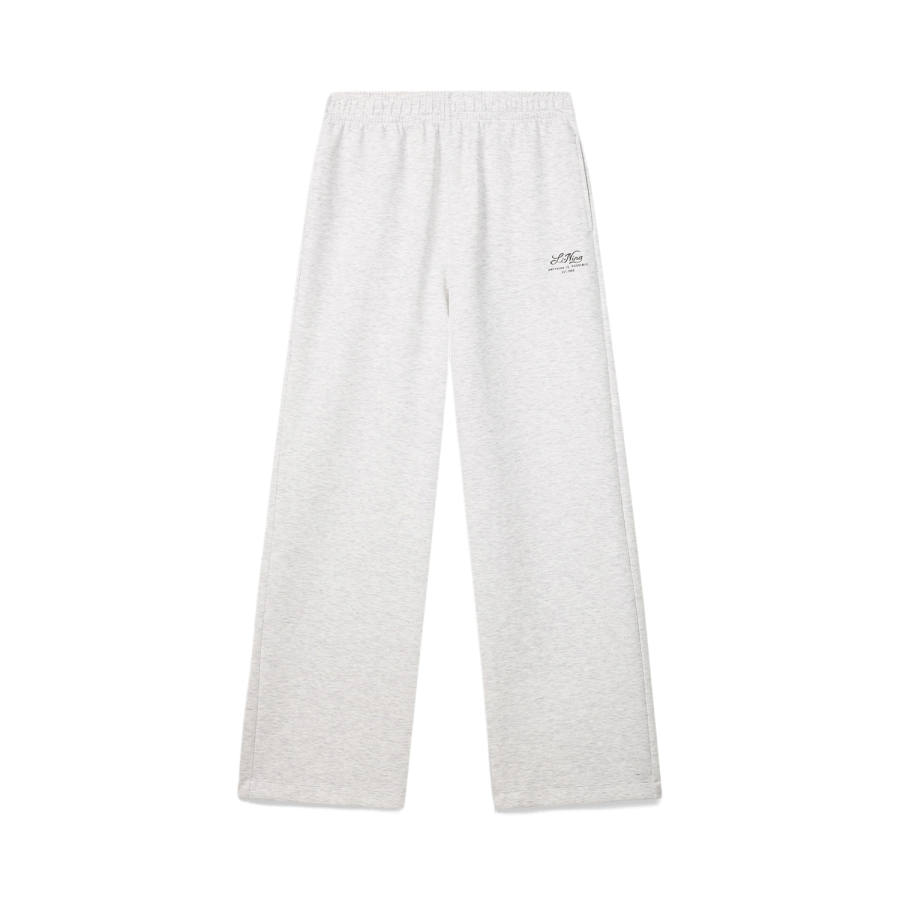 Li-Ning Li Ning DNA Sports Pants Women's Heather Gray Lime Stone Gray Moderate Straight Fit Pants