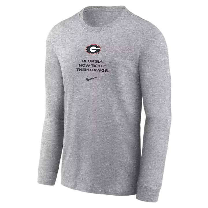 Nike Nike Dri Fit College T Shirts Men's Gray Crew Neck