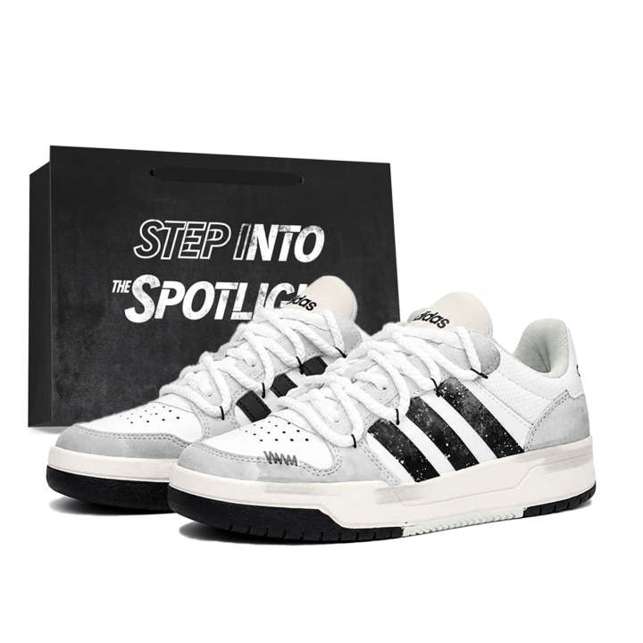 Adidas Adidas ENTRAP Skateboard Shoes Unisex Low Top White/Gray
