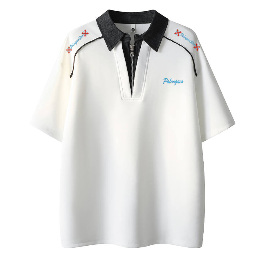 PAL ONGACO Polo Shirts Unisex Polo Collar Moderate Straight Fit