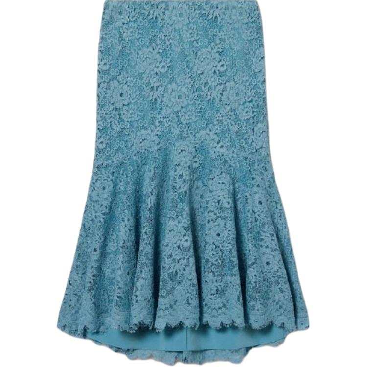 GUCCI Casual Long Skirts Women's Light Blue Moderate Midi Skirt Other