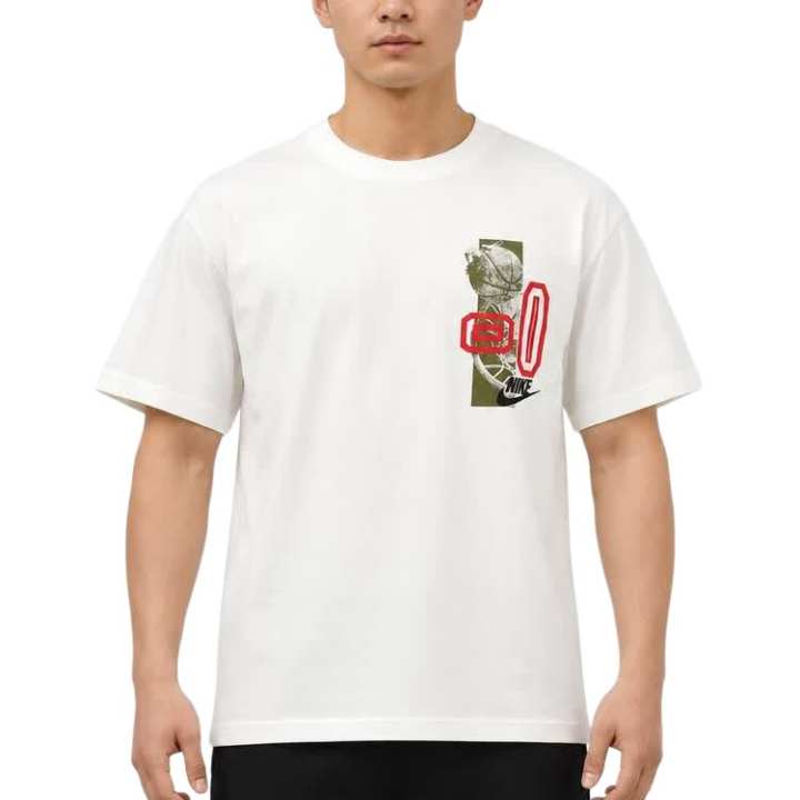 Nike Nike T Shirts Men's Ecru Crew Neck