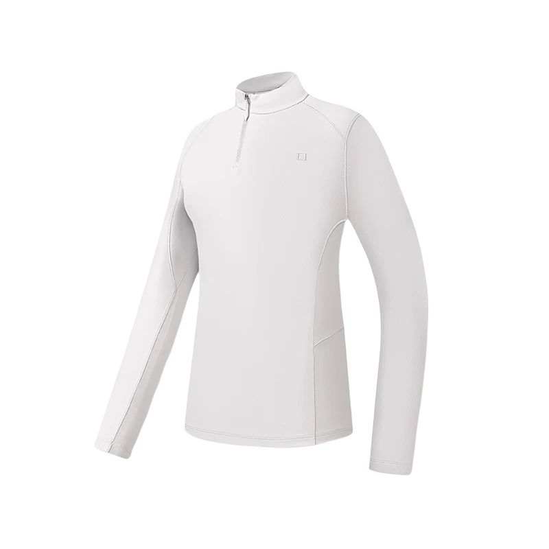 FILA Fitness T Shirts Women's Misty Dream Purple PR Stand Collar Moderate