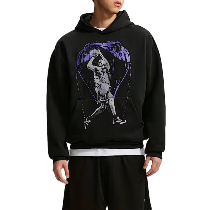 Nike Nike Therma FIT Basketball Jerseys Men's Black Hooded Non Detachable Moderate