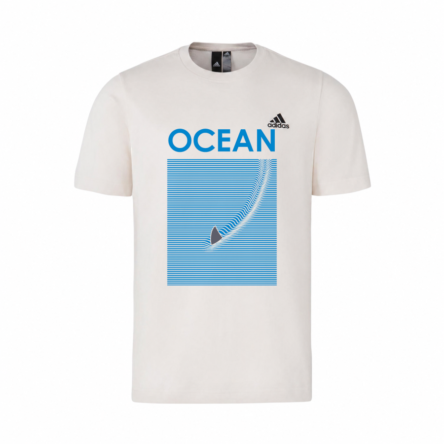 Adidas Adidas MUST HAVES T Shirts Unisex Ecru Crew Neck Moderate Straight Fit