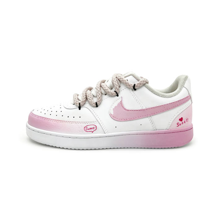Nike Nike Court Vision 1 Skateboard Shoes Unisex Low Top White/Pink