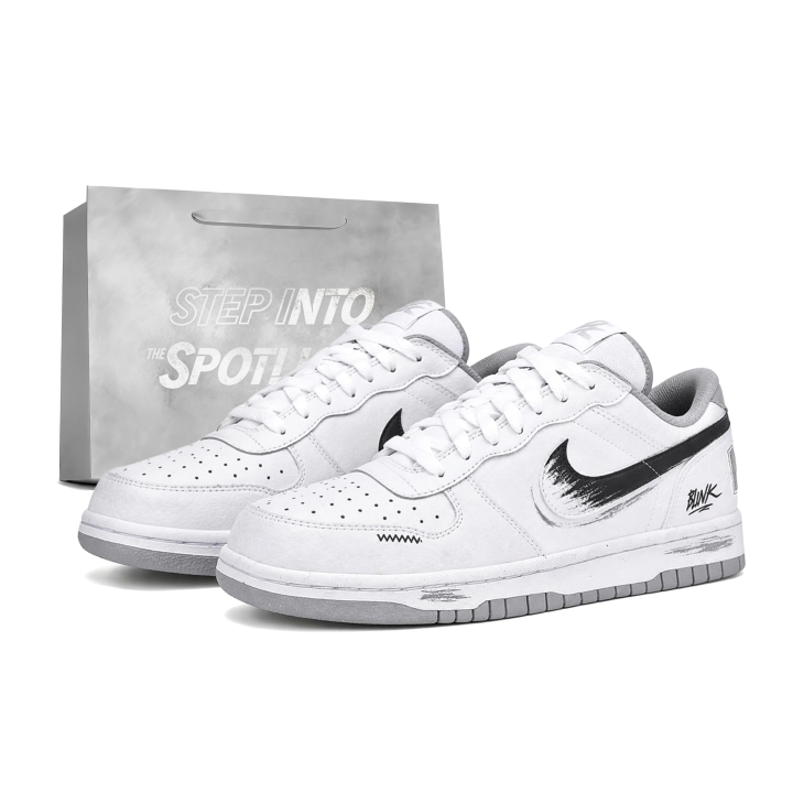 Nike Nike Big Skateboard Shoes Men's Low Top Gray