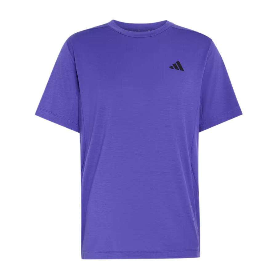 Adidas Adidas D4T Fitness Clothing Men's Purple Crew Neck Moderate