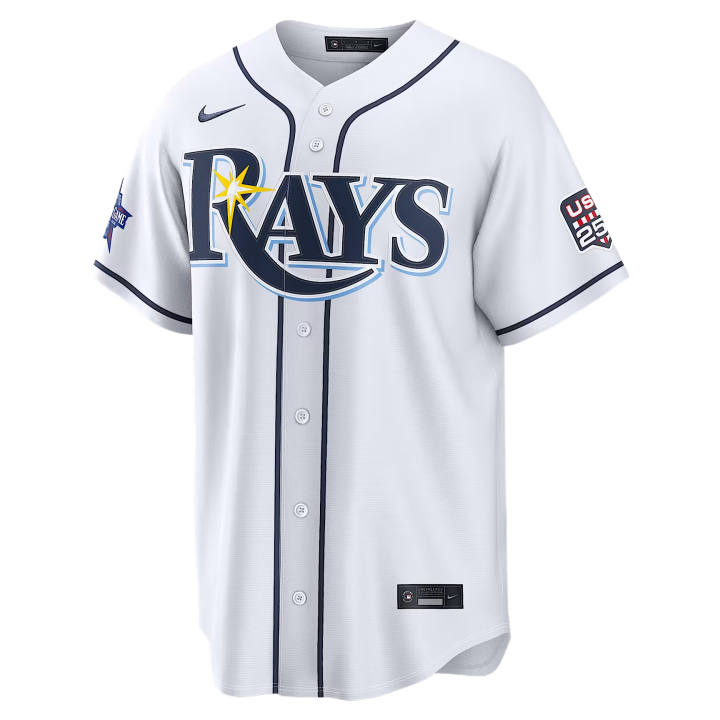 Nike Nike X MLB Baseball Jerseys Men's White V Neck Moderate