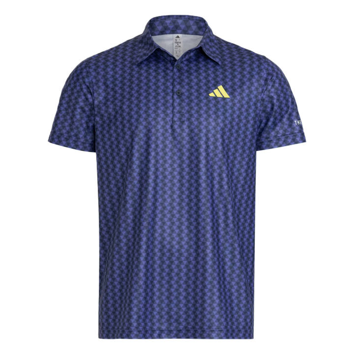 Adidas Adidas Shirts Men's Collegiate Marine Blue Lapel Moderate