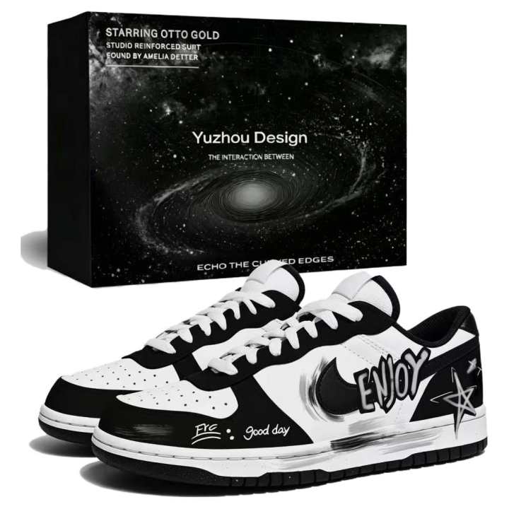 Nike Nike Big Skateboard Shoes Men's Low Top Black