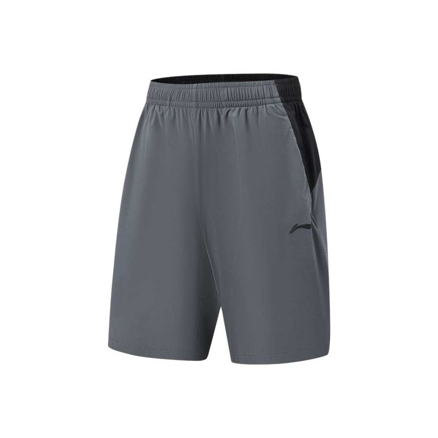 Li-Ning Li Ning Fitness Series Sports Shorts Men's Inkstone Lime/Black Moderate Straight Fit Pants