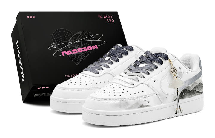 Nike Nike Court Vision 1 Skateboard Shoes Men's Low Top White