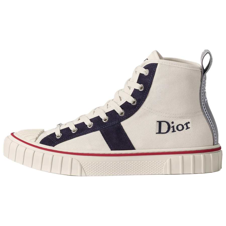 DIOR DIOR Canvas Shoes Men's High Top White