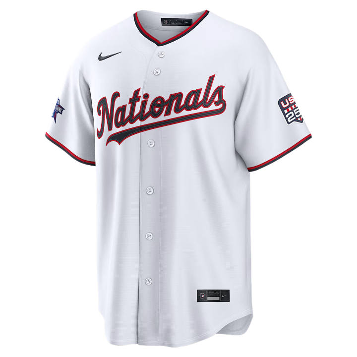 Nike Nike X MLB Baseball Jerseys Men's White V Neck Moderate