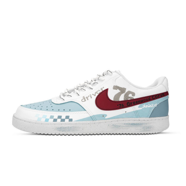 Nike Nike Court Vision 1 Skateboard Shoes Unisex Low Top White/Black