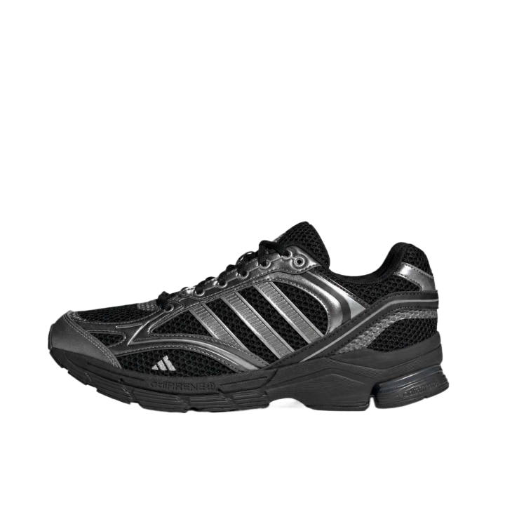 Adidas Adidas Spiritain 2000 Chunky Sneakers Unisex Low Top Black/Bright Metallic Iron Gray/Dark Silver Metallic