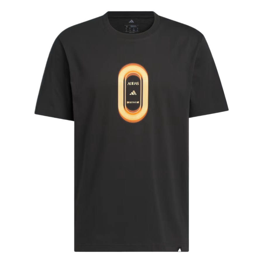 Adidas Adidas T Shirts Men's Black Crew Neck Moderate