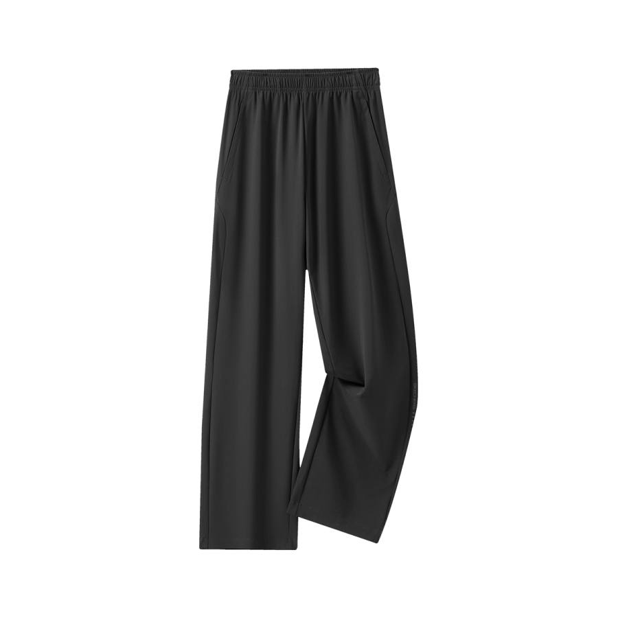 Skechers Knitted Sweatpants Men's Carbon Black Thin Straight Fit Pants