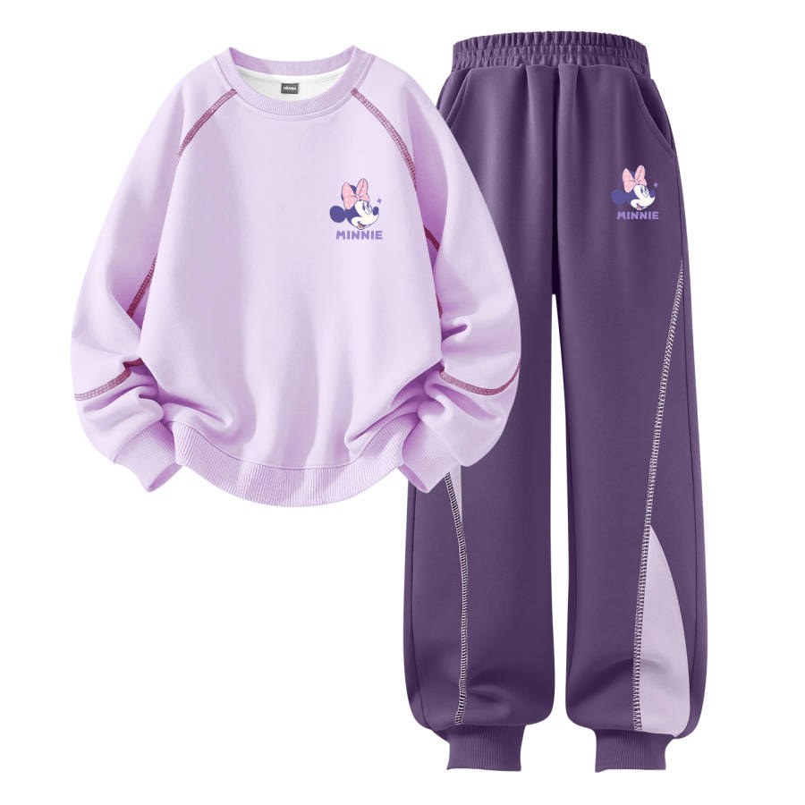 Disney Kids Casual Sportswear Crew Neck Moderate Stretch Breathable