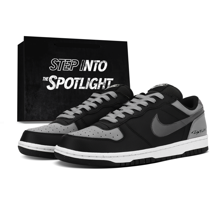 Nike Nike Big Skateboard Shoes Unisex Low Top Black White