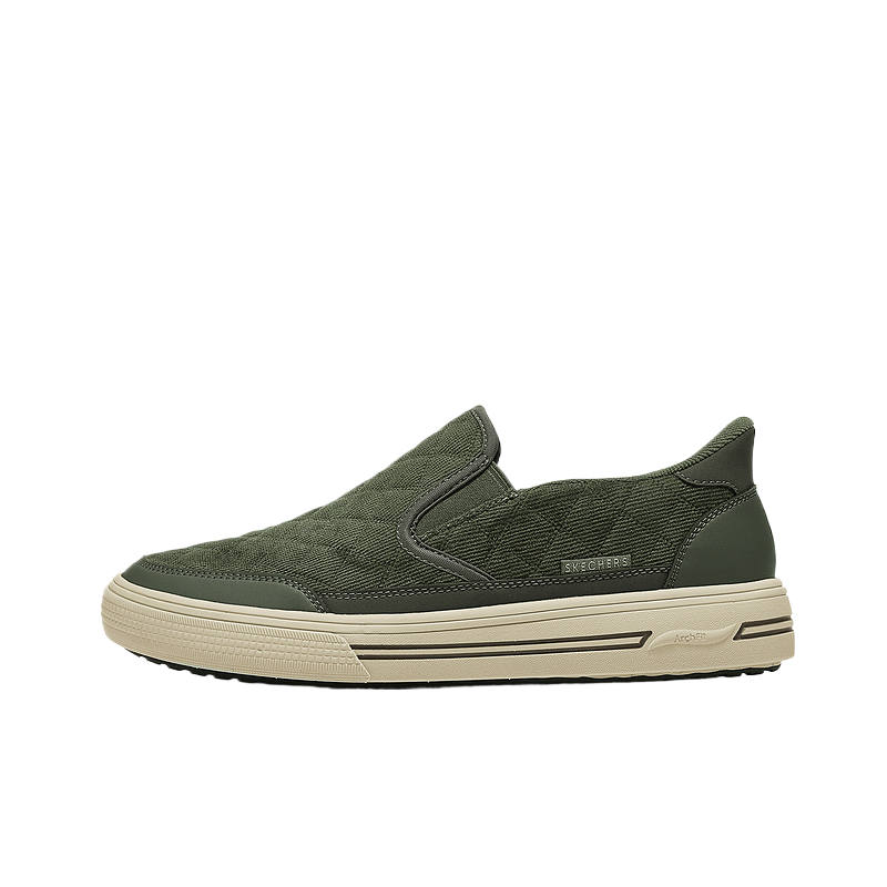 Skechers Street Walking Shoes Men's Low Top Olive Green