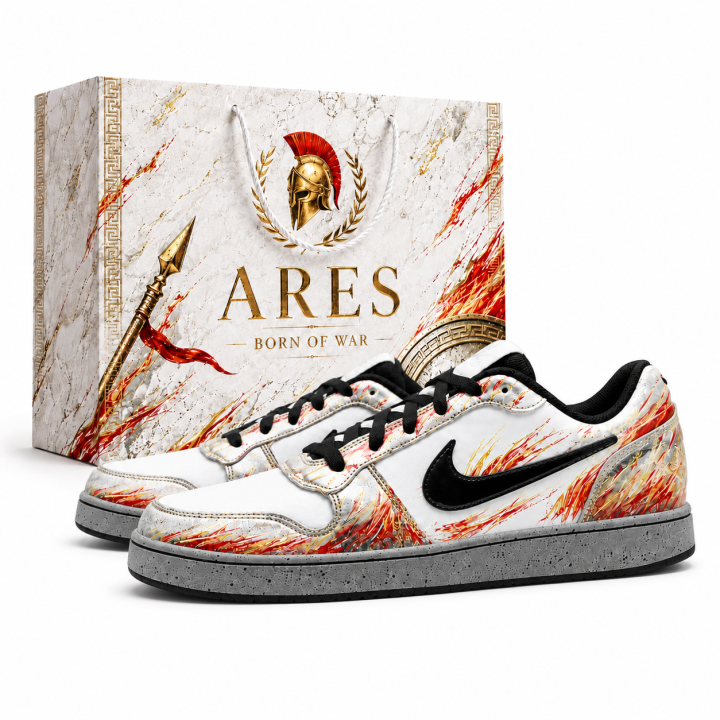 Nike Nike EBERNON Skateboard Shoes Men's Low Top Red