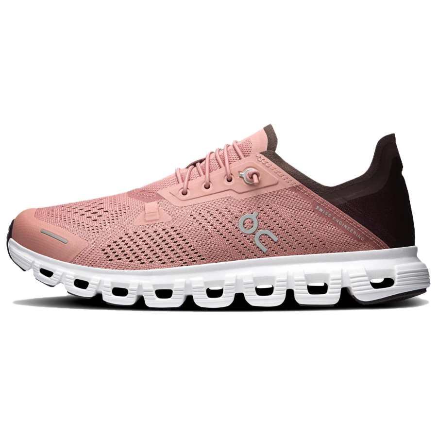 On Cloud 6 Casual Shoes Women's Soft Sand Pink | Scarlet