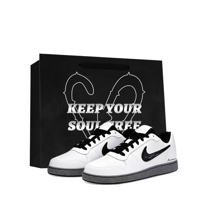 Nike Nike EBERNON Skateboard Shoes Men's Low Top Black