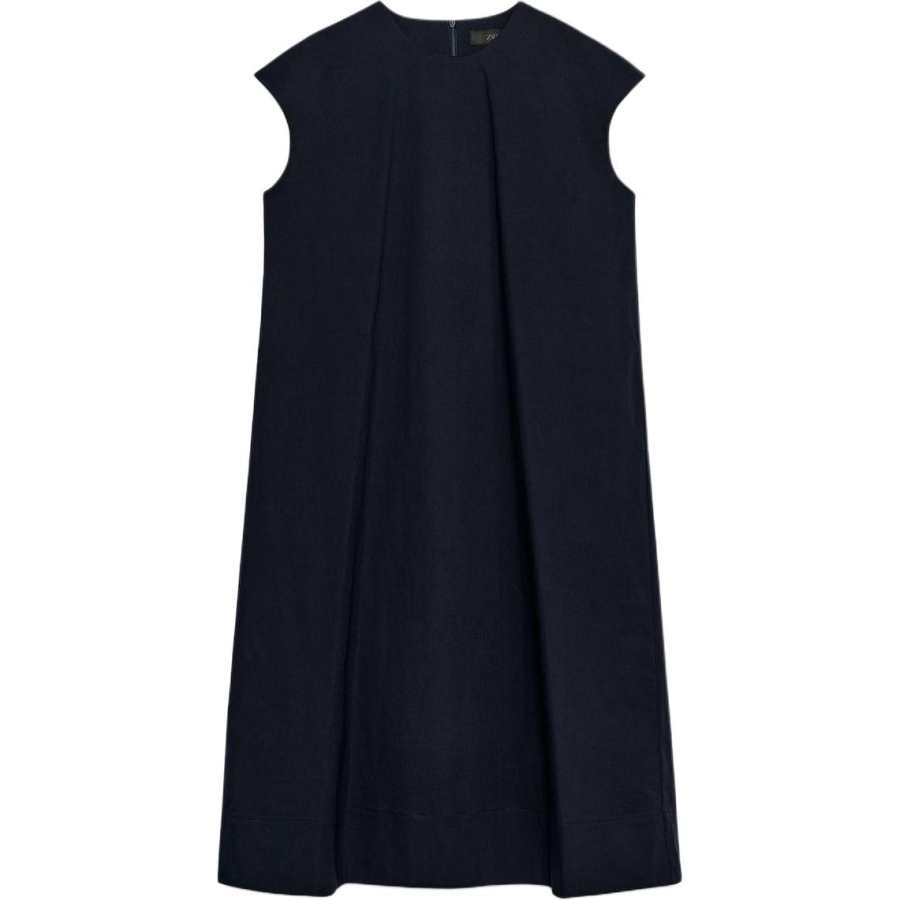 ZARA ZW Sleeveless Dresses Women's Sea Blue Crew Neck Moderate