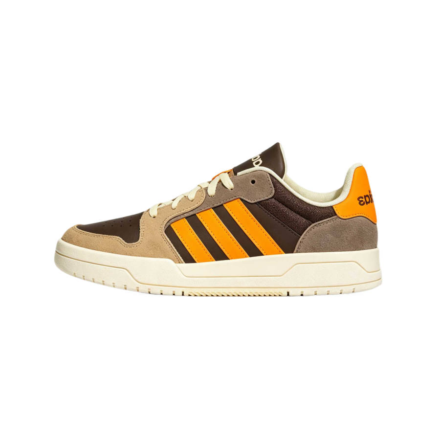 Adidas Adidas ENTRAP Skateboard Shoes Unisex Low Top Hemp/Brown/Dark Orange Yellow