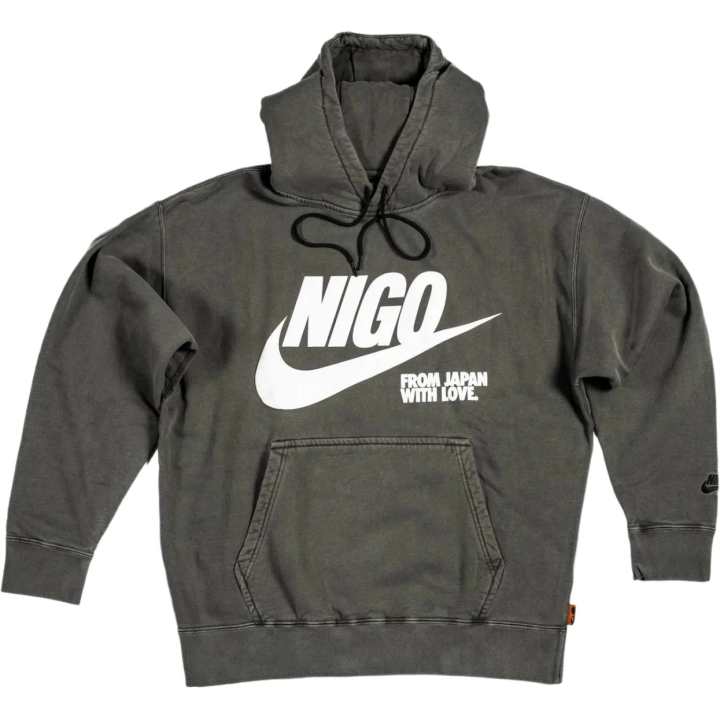 Nike Nike Sweatshirts Unisex Washed Black Hooded Non Detachable Moderate