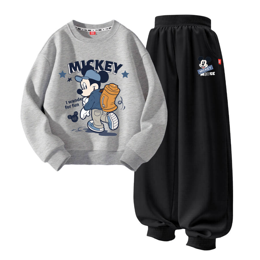 Disney Kids Casual Sportswear Crew Neck Moderate Stretch Breathable