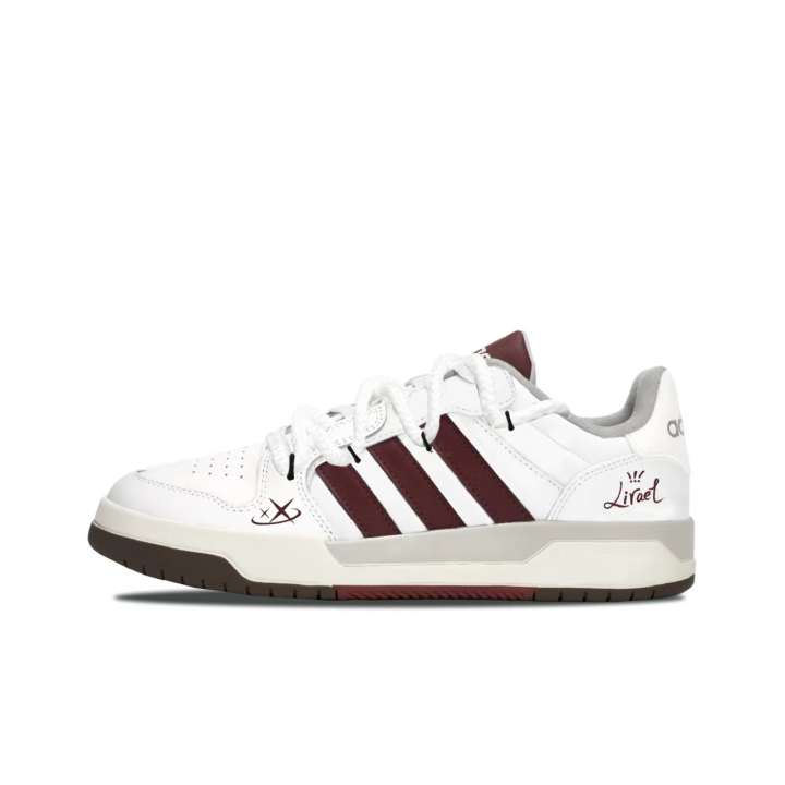 Adidas Adidas ENTRAP Skateboard Shoes Unisex Low Top White Red Contrast Patchwork