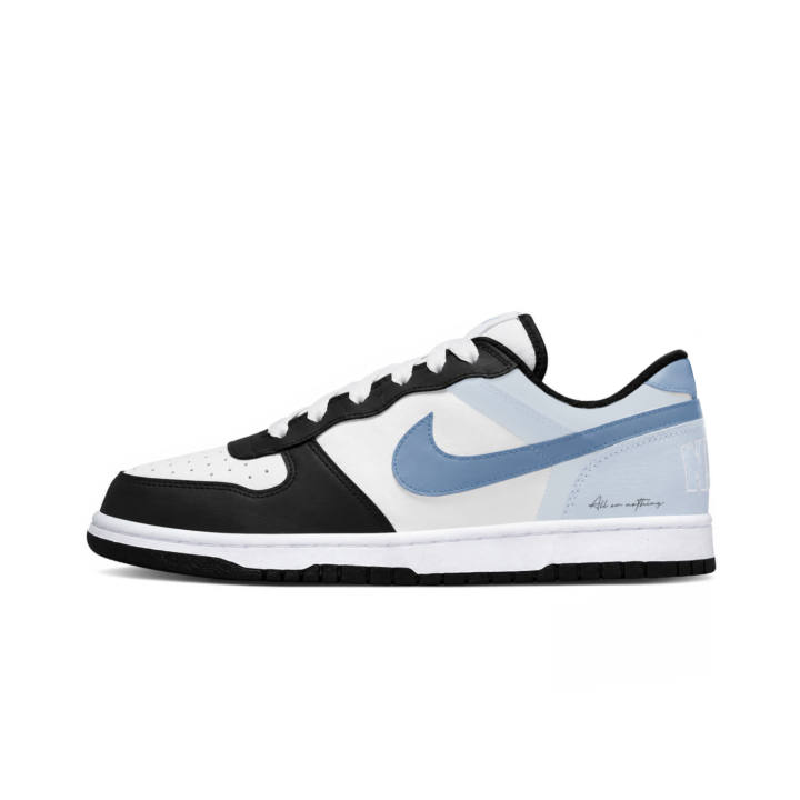 Nike Nike Big Skateboard Shoes Unisex Low Top White Blue Black