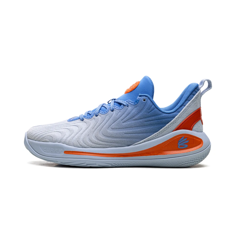 Under Armour Curry 12 Slip Resistant Abrasion Resistant Low top Children's Basketball Shoes Blue/Yellow Kids'